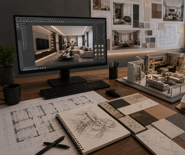 3D Projelendirme ve Dekorasyon